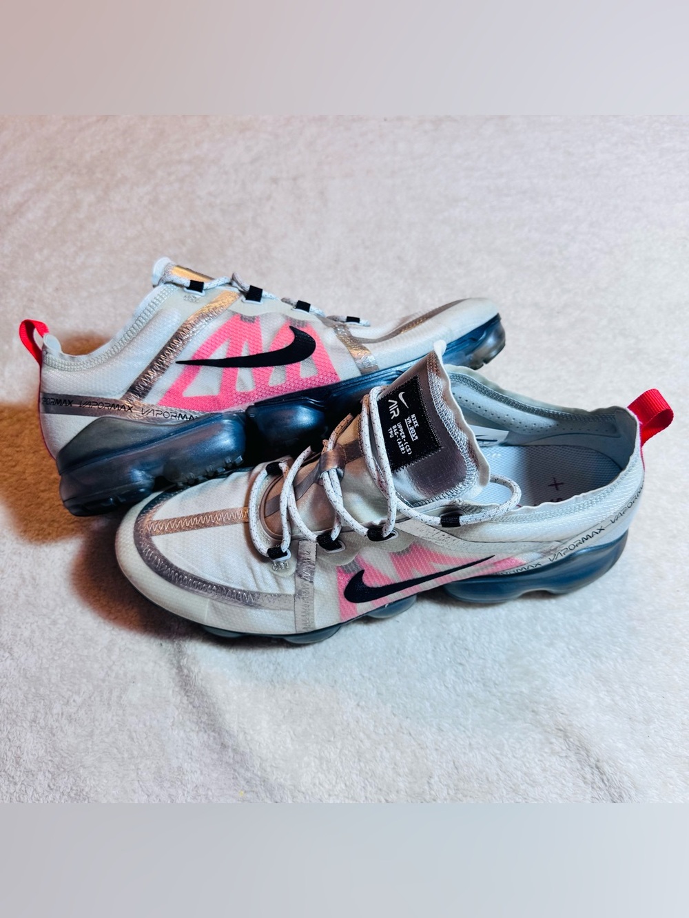 Nike Air VaporMax Platinum Orange Men’s Size 13 Gray Sneakers Shoes AR6631-003